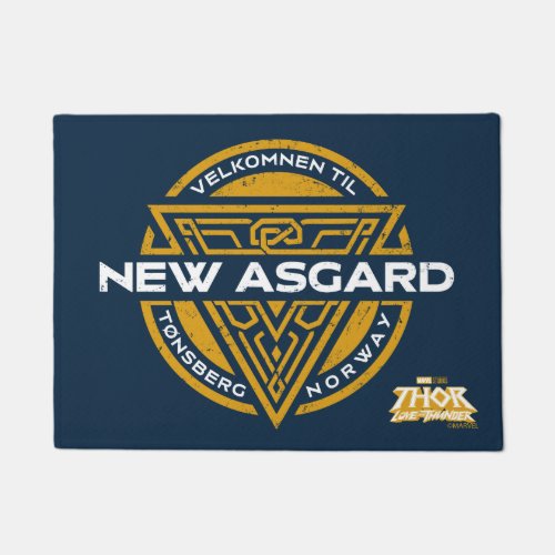 Welcome To New Asgard Souvenir Graphic Doormat