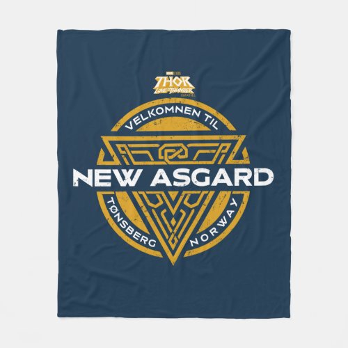 Welcome To New Asgard Souvenir Graphic Fleece Blanket