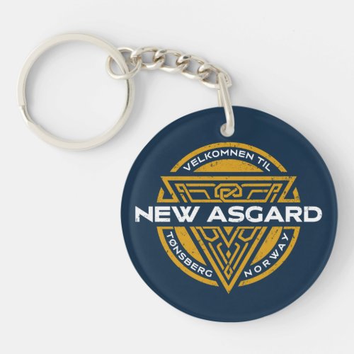 Welcome To New Asgard Souvenir Graphic Keychain
