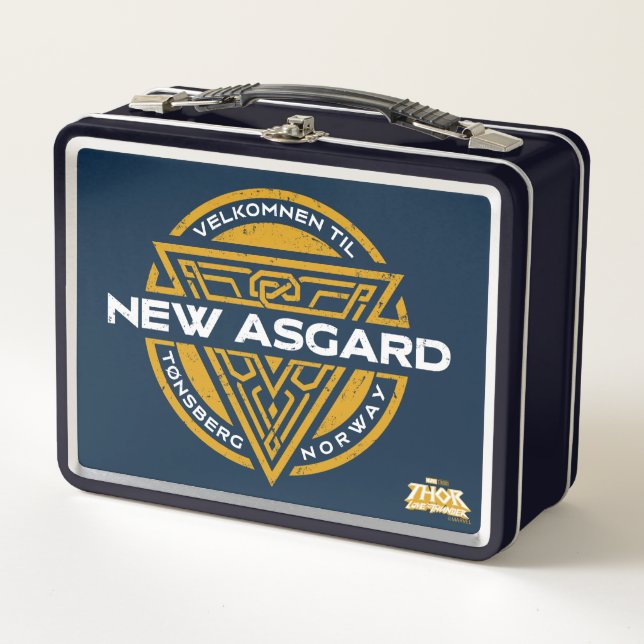 Welcome To New Asgard Souvenir Graphic Metal Lunch Box (Front)