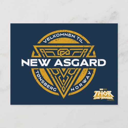 Welcome To New Asgard Souvenir Graphic Postcard
