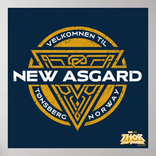 Welcome To New Asgard Souvenir Graphic Poster