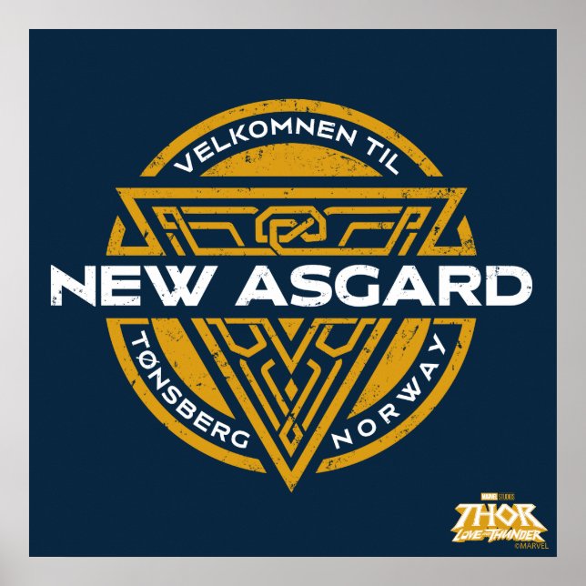 Welcome To New Asgard Souvenir Graphic Poster (Front)