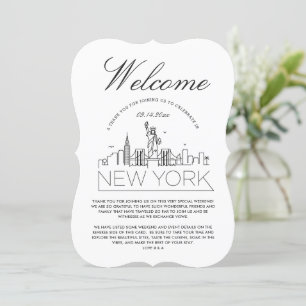 Welcome to New York   Guests Details Invitation