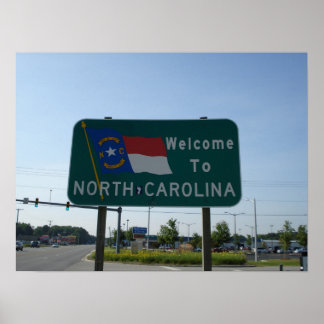 Welcome to North Carolina Poster