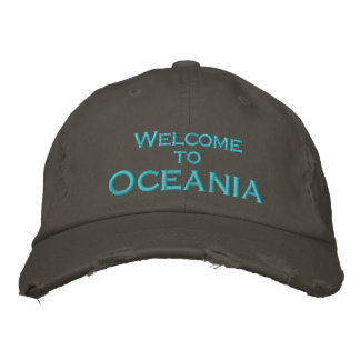 Welcome to Oceania Embroidered Baseball Hat