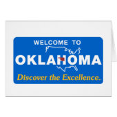 Welcome to Oklahoma - USA Road Sign (Front Horizontal)