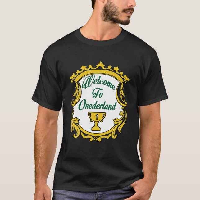 Welcome To Onederland Novelty Weight Loss T-Shirt (Front)