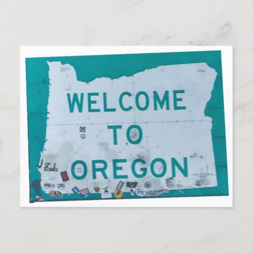 Welcome to Oregon Postcard