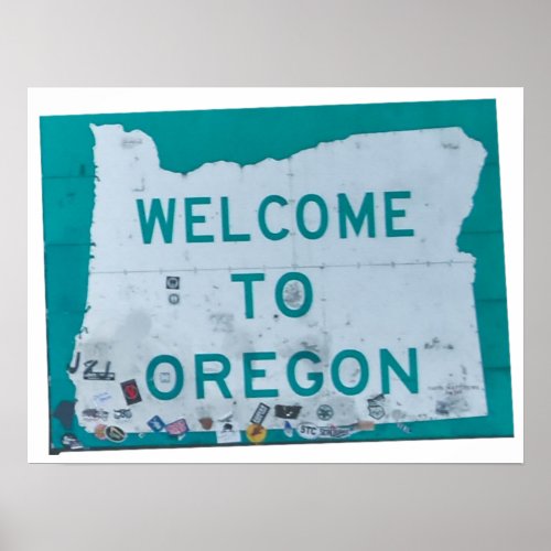 Welcome to Oregon Poster