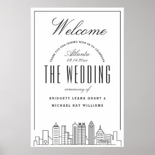 Welcome to Our Atlanta Wedding! Poster