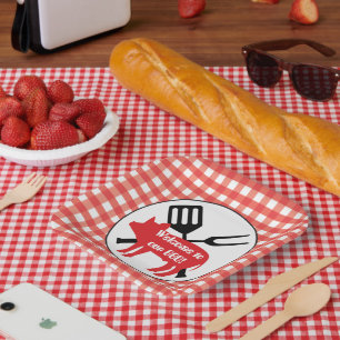 Welcome to our BBQ Pig party paper napkins Plates
