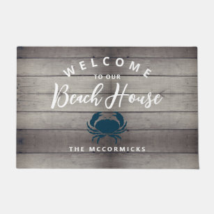 Personalized Welcome To Our Beach House Doormat — joriandco