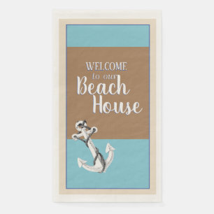 Welcome to our Beach House - Design No 1 Paper Guest Towels