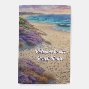 Welcome To our Beach House Garden Flag