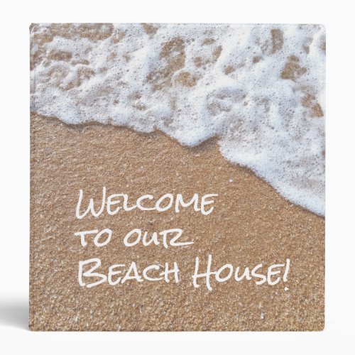 Welcome to our Beach House Wave Customized 3 Ring Binder