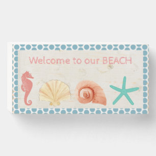 Welcome to our Beach Wooden Box Sign