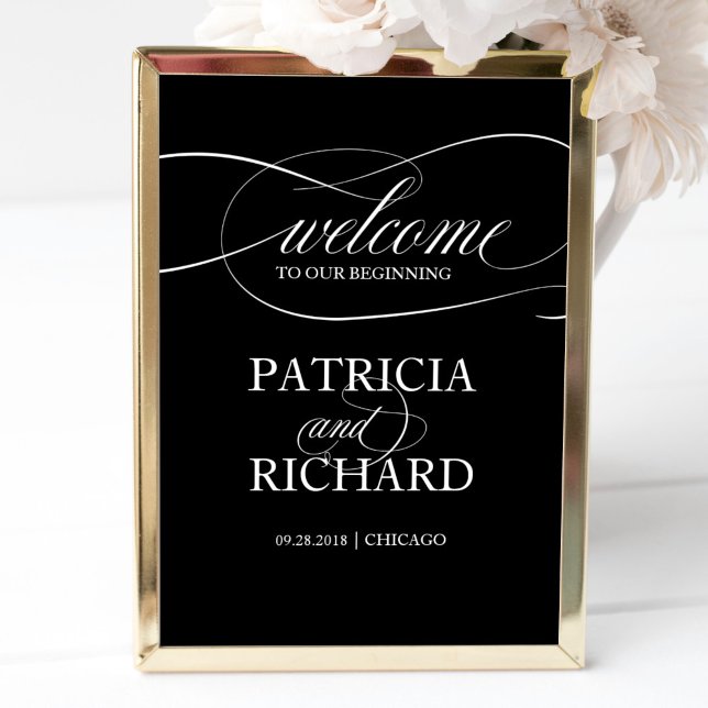 Welcome To Our Beginning | Black Sign (Creator Uploaded)