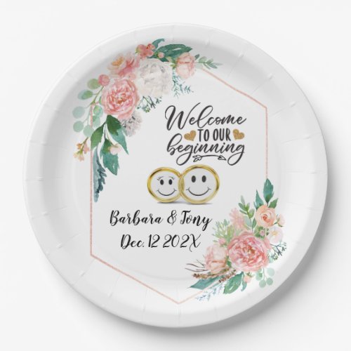 Welcome To Our Beginning Paper Plates