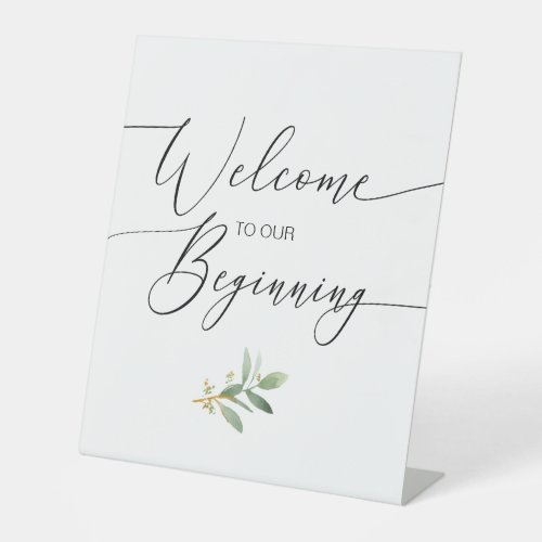Welcome to our Beginning Watercolor Pedestal Sign