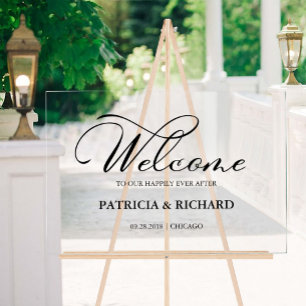 Welcome to our Beginning Wedding Welcome Sign