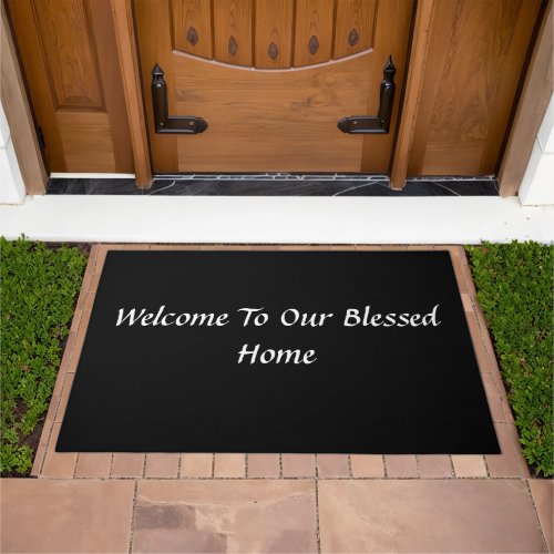 Welcome to Our Blessed Home Doormat