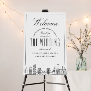Welcome to Our Brooklyn Wedding! Foam Board