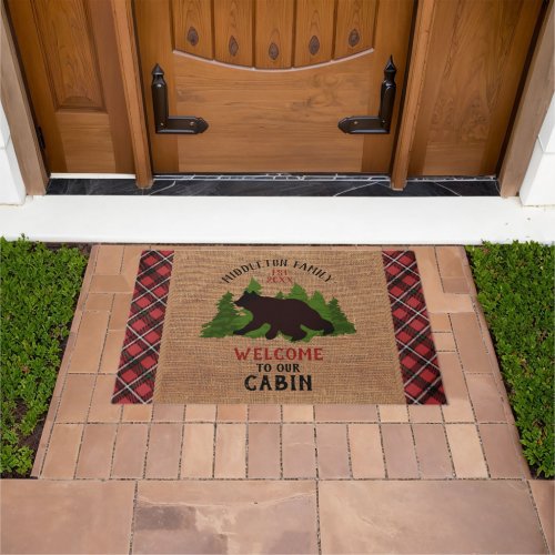 Welcome to Our Cabin Doormat