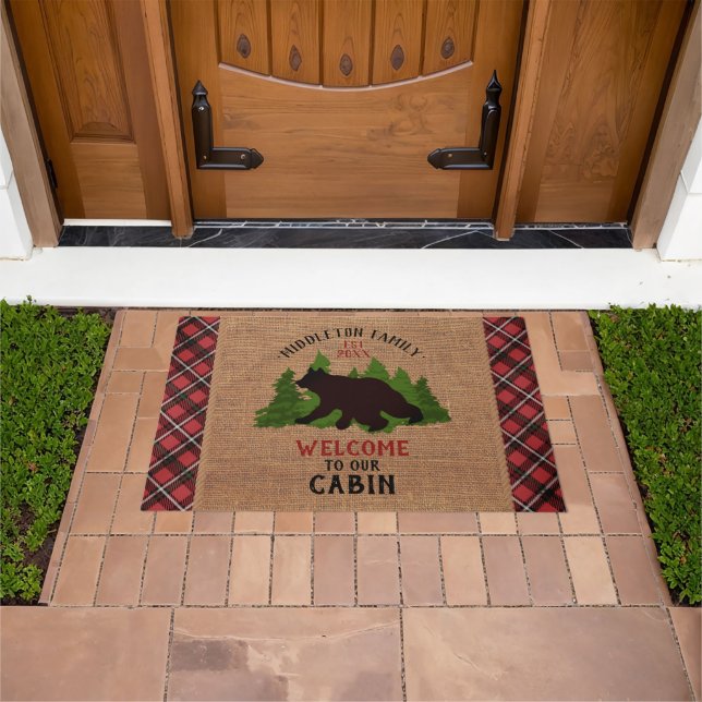 Welcome to Our Cabin Doormat (Outdoor)