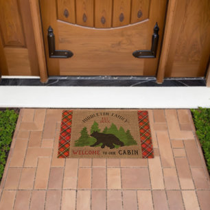Welcome to Our Cabin Fiber Doormat