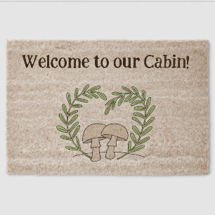 Welcome to our Cabin Fiber Doormat