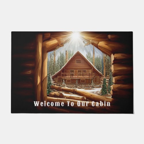 Welcome to Our Cabin Log Home in Forest Doormat