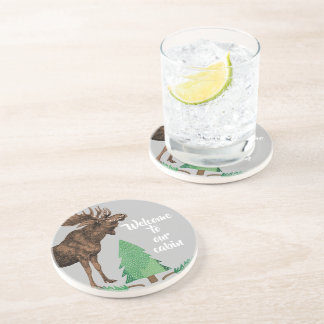 Welcome to our Cabin Moose Coasters