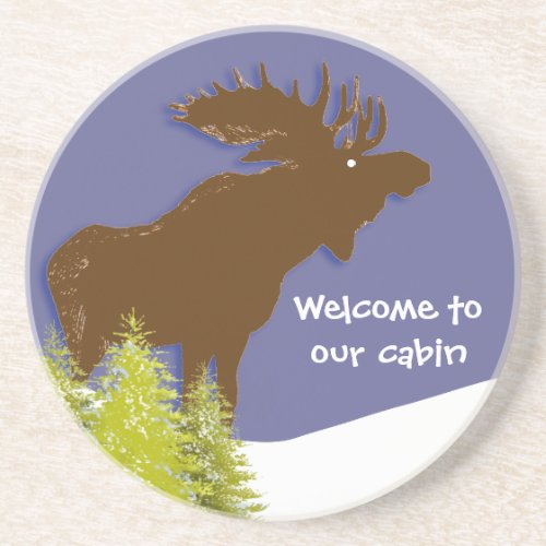 Welcome to our Cabin Moose Coasters