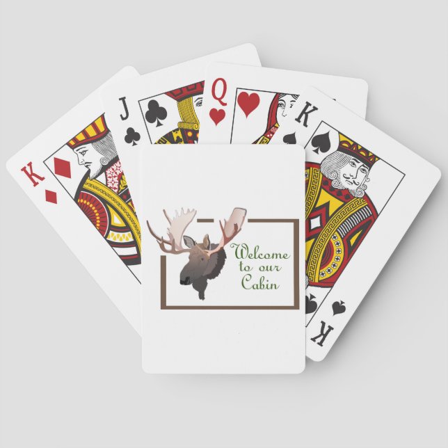 Welcome to Our Cabin Poker Cards (Back)