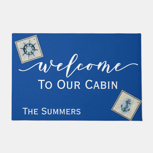 To our Cabin Stateroom Cruise Ship Doormat Zazzle