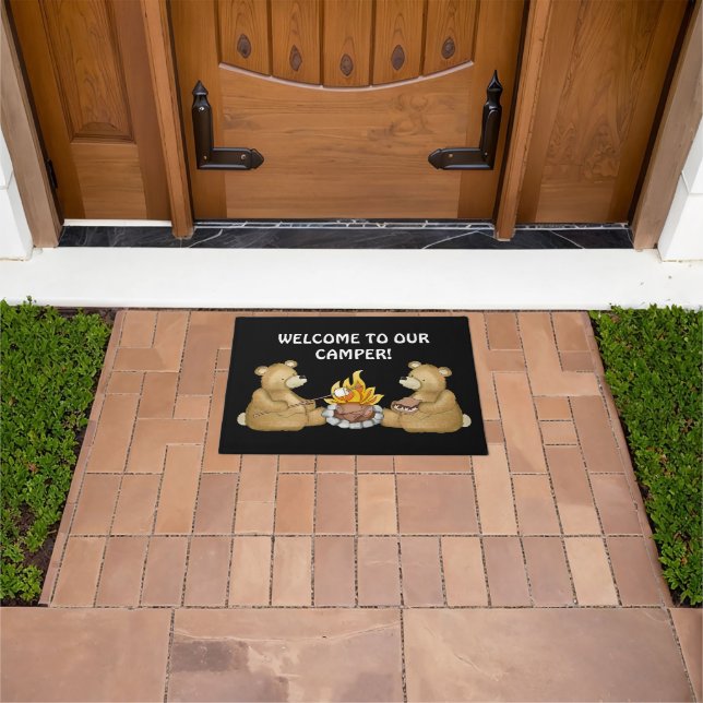 Welcome to our camper door mat (Outdoor)