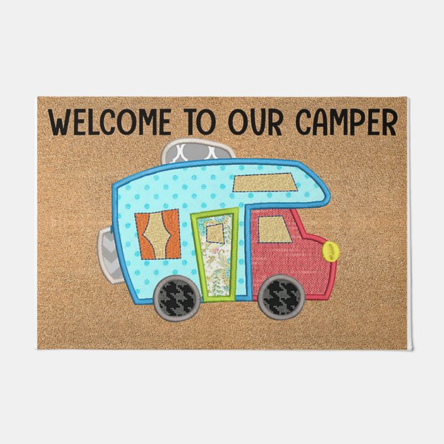 welcome To Our Camper Doormat, Kid's Room Doormat (Front)