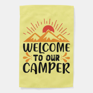 "Welcome to our Camper" Garden Flag