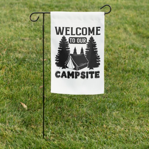 Welcome to our Campsite Garden Flag