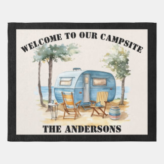 Welcome to our Campsite Large Rug