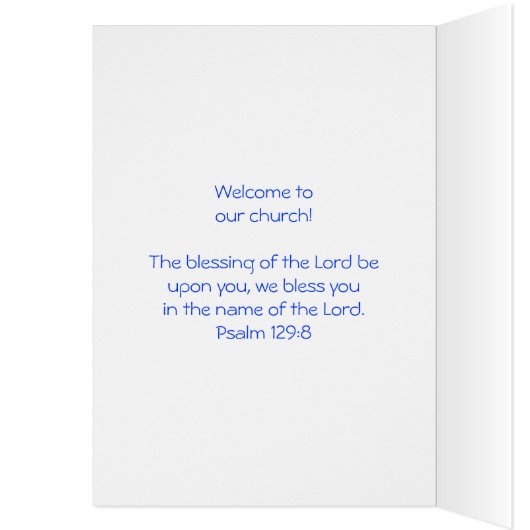 Welcome to our church (Inside (Left))