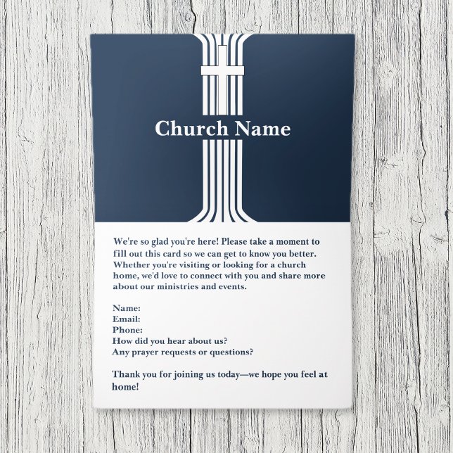 Welcome to our Church Connection Cards (Welcome to our Church Connection Cards)