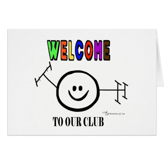 Welcome To Our Club 2 Cards (Front Horizontal)