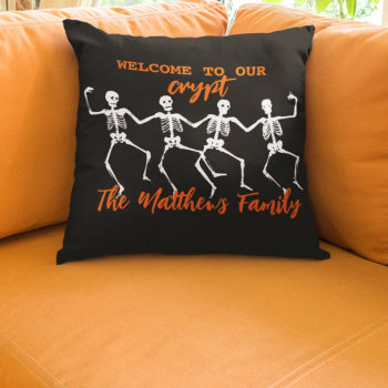 Welcome To Our Crypt Throw Pillow by SimplyBoutiques at Zazzle
