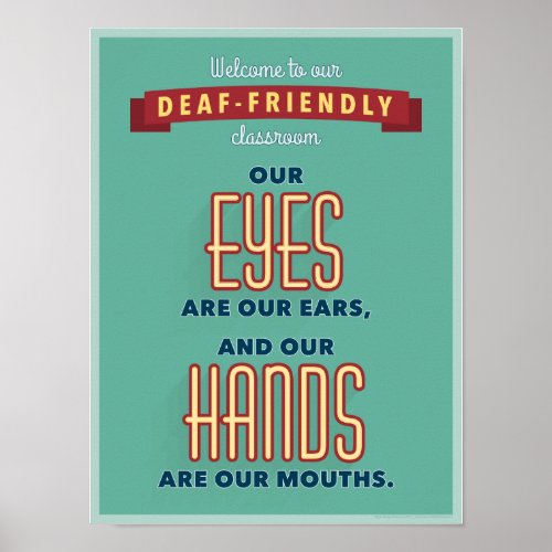 Welcome to our deaf_friendly classroom v2 poster