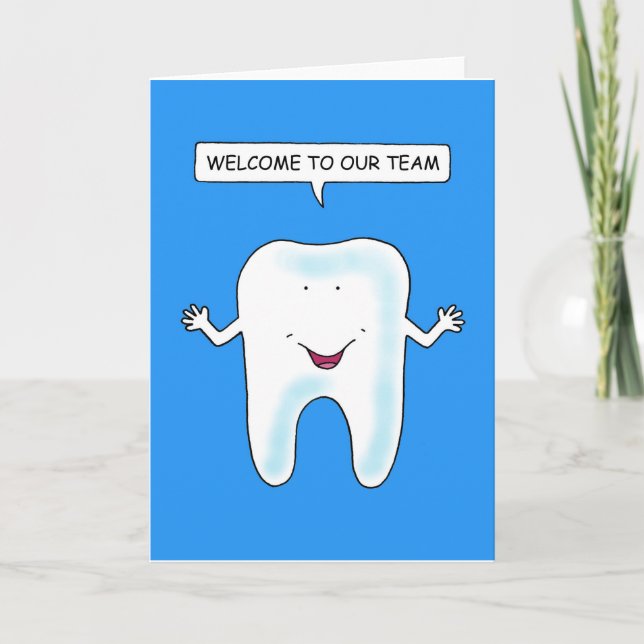 Welcome to our Dental Team Card (Front)