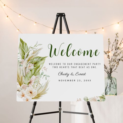 Welcome To Our Engagement Party Sign