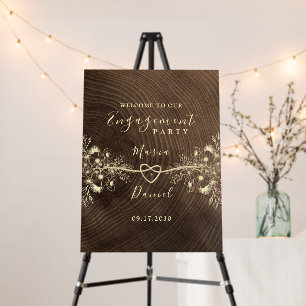 Welcome To Our Engagement Party Sign