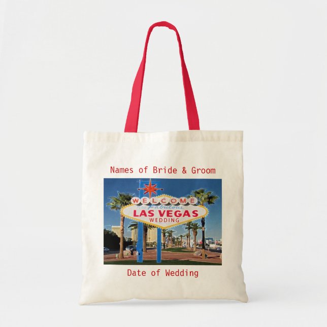 Welcome To Our Fabulous Las Vegas WEDDING Bag (Front)